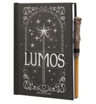 OFFICIAL HARRY POTTER LUMOS MAXIMA LIGHT UP A5 NOTEBOOK WITH WAND PEN