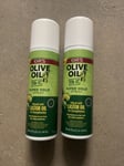 2x ORS Olive Oil SUPER HOLD WIG GRIP SPRAY  With Castor Oil 200ml Brand New