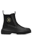 Converse Junior Girls Chelsea Boot - Black, Black, Size 3 Older