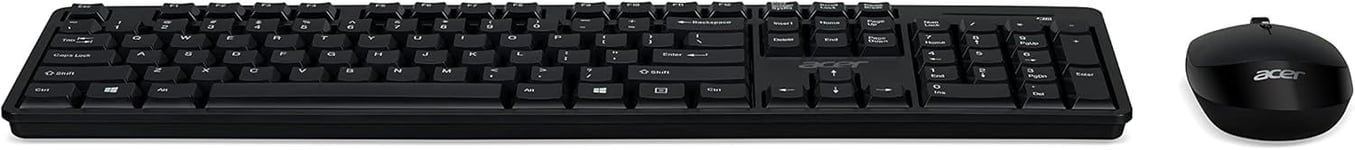 Combo 100 Clavier Sans Fil + Souris Sans Fil, Clavier Classique Pour Ordinateur Pc, Bluetooth, Usb-A, Noir