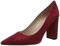 HUGO Women's INES Chunky Pump 85-S, Dark Red601, 3.5 UK