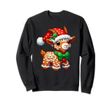 Funny Gingerbread Man Goat Christmas Womens Mens Kids Sweatshirt