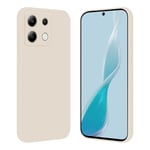 Tveinan Coque pour Xiaomi Redmi Note 13 Pro 5G / Poco X6 5G Étui de Protection, Coque Silicone Liquide Ultra Mince Souple Cover TPU Fine Housse de Protection Antichoc Case, Beige