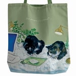 Little Dog Laughed Office Cats Sure It's A Mouse? Packable Tote Bag Shopping Bag