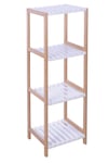 Large Bathroom Shelving Unit Bamboo Shelves 4 Tier Bathroom Kitchen Storage Rack