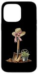 Coque pour iPhone 14 Pro Max Pelle de jardinage avec nœud Coquette pour la fête des mères