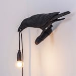Bird Lamp looking left outdoor vägglampa svart