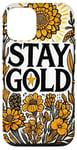 Coque pour iPhone 14 Pro Stay Gold Illustration Souci et verge d'or