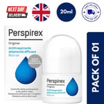 1x Perspirex Original Roll-On Antiperspirant Control Sweat and Odour 20ml