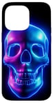 iPhone 14 Pro Max Dark Hell Blue Skull Case