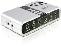 DELOCK – USB 2.0 sound card, 7.1, 3.5mm, S/PDIF, ADC/DAC (61803)