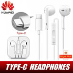 Genuine Huawei Type C USB-C Earphones Stereo Headphones For P20 Mate 20 P30 Pro