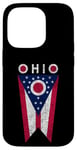 Coque pour iPhone 14 Pro State of Ohio Burgee Flag -- The Buckeye State