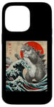 Coque pour iPhone 14 Pro Max Catzilla Cat Art japonais Cadeau amusant pour homme, femme, enfant