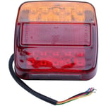 Tlily - 2 x 12v led Feux Arriere Arret Indicateur Bateau Voiture Remorque Camion etanche Signal