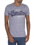 Superdry Premium Goods T-Shirt Mist Blue Space Dye Male L