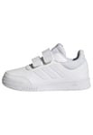 adidas Unisex Kid's Tensaur Hook and Loop Sneaker, Ftwr White Ftwr White Grey One, 6.5 UK