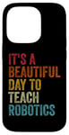 iPhone 14 Pro Vintage Robotics Instructor Inspiring Young Innovators Retro Case