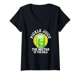 Womens Pickle Juice The Nectar Of The Bold Fitness Vegan Cucumber V-Neck T-Shirt