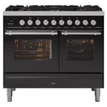 Ilve Roma PD106WE3/MG 100cm Wide Dual Fuel Range Cooker – Matt Graphite