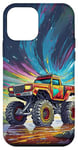 Coque pour iPhone 12 mini Cool Monster Truck Off-Roading - Graphique coloré pour garçons et hommes