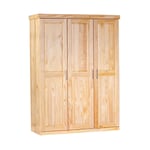 Paris Prix - Armoire Bois 3 Portes 'Angel' 190cm Naturel