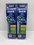 Oral-B Toothbrush Heads Pro Cross Action White x2 Pack Of 4 Total 8