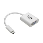 TRIPP LITE USB C to VGA Video Adapter Converter1080p  M/F  USB Type C to VGA  USB-C to VGA  USB Type-C to VGA 6in - ekstern videoadapter - hvit