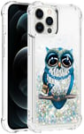 Trolsk Liquid Glitter Case - Owl (iPhone 12 Pro Max)