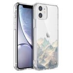 ZhuoFan for iPhone SE 3 5G 2022/7/8/SE 2 2020 4.7'' Case Clear Slim, Phone Case Cover Silicone TPU Transparent with Design Shockproof Soft TPU Back Bumper for iPhone SE 3 5G 2022, Snow mountain