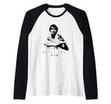 Bruce Lee On Guard Pose Epic Shot Raglan Baseball Tee