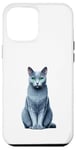 Coque pour iPhone 12 Pro Max Russian Blue Cat Russian Blues Maltese