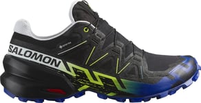 Salomon Men's Shoes Speedcross 6 GORE-TEX Black/Surf The Web/Safety Yellow, Basic Black, 47 1/3