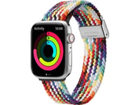 Dux Ducis Dux Ducis Armband (Mixture Ii Version) Apple Watch Ultra, Se, 8, 7, 6, 5, 4, 3, 2, 1 (49, 45, 44, 42 Mm) Flätat Armband Regnbåge