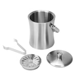 Alinory Ice Bucket, 1L Household Stainless Steel Ice Bucket Container Beer Champagne Barrel Bottle Wine Utensils