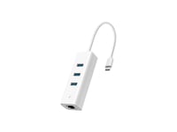 Hub Usb Tp-Link Tp-Link Ue330c Usb 3.0 Type-C To Gigabit Ethernet Network Adapter With 3-Port Usb 3.0 Type-A Hub