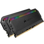 CORSAIR DOMINATOR PLATINUM RGB 32GB (2x16GB) DDR4 3200 (PC4-28800) C16 1.35V AMD Optimized Memory-Black