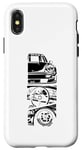 Coque pour iPhone X/XS Vintage Japonais Automobile Voiture Racing Driver Fun Femmes Hommes