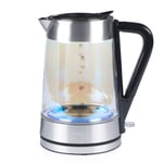 Salter Glass Electric Kettle Easy-Fill Lid Colour Indicator 1.7 L Capacity 2200W