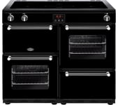 BELLING Kensington 100Ei Electric Induction Range Cooker - Black & Chrome, Black