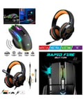 Casque Gamer Pro H3 PC SWITCH XBOX X/S PS4 PS5 + SOURIS GAMER PRO M5 RGB 12800DPI