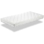 Dormalit - Matelas bebe caramel 70X140 Epaisseur 11 cm - Noyau en mousse perforee Anti Bacterien