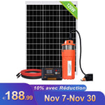 10%OFF 120W Panneau Solaire Kit+12V Solaire Pompe Submersible Pour Puits Profond