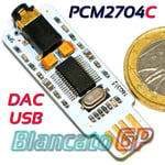 Carte Son de plein Air USB Dac Texas Instruments PCM2704C PC Portable Hamburger