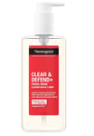 Neutrogena Clear & Defend+ Face Wash 200ml Purifying Facial Wash for Acne-Prone