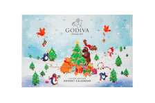 Godiva Holiday Advent Calendar Enchanted Forest - Premium Belgian Assorted Chocolate Gift Box - Sweet Christmas Presents - 24pcs / 227g