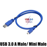 3.0m U3-U05 Câble USB Micro B vers Type A recharge rapide et transfert données, cordon chargeur disque dur Samsung 3.0 Nipseyteko