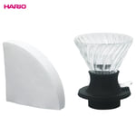 HARIO V60 Switch Immersion brygger i glass med filter 03 (4-6 cups)