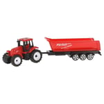 WELL HOME MOBILIARIO & DECORACIÓN- Tracteur Agriculteur Jouet Couleur aléatoire en Rouge ou Bleu de 20,5 cm, WH14751, 20,5x4x5,5