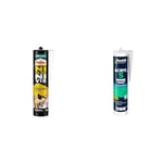 Pattex Ni Clou Ni Vis Fix Idéal Bois (cartouche de 380 g) – Colle de fixation à maintien immédiat & BOSTIK - 310.11418 - Mastic Acryl S Maconnerie/Peinture - 310 ml - Blanc